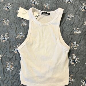 Zara Classic White Tank Top
